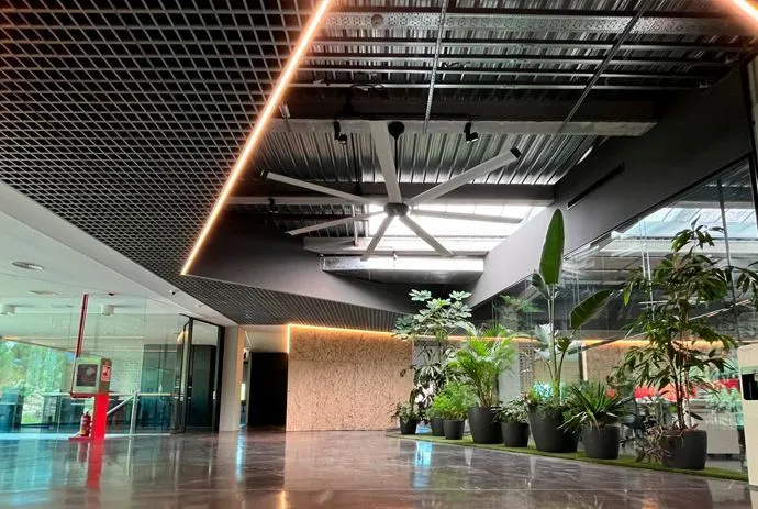 Ventilador HVLS instalación